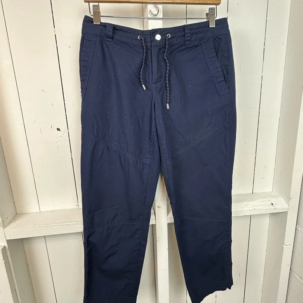 Lauren Ralph Lauren Active Blue Ankle Length Casual Navy Blue Pants Size 4 - Picture 4 of 10